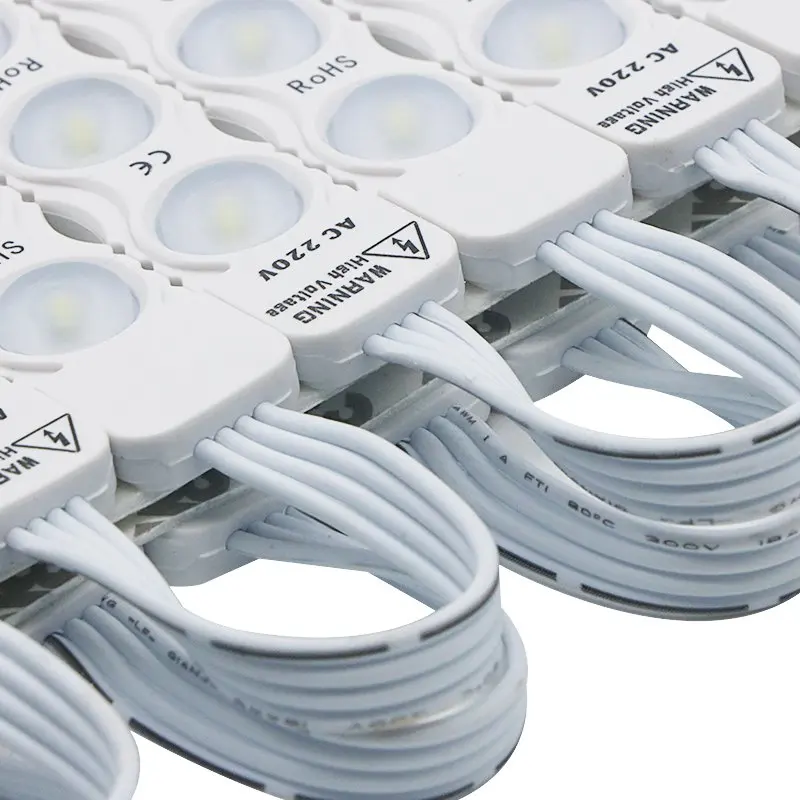 SZYOUMY Высокое напряжение AC 110 В 220 SMD 2835 3LED Модуль огни с объективом 1,8 Вт высокое мощность 500 шт. много DHL Бесплатная доставка