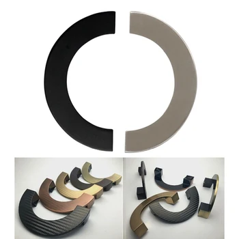 

2Pcs CC=96MM Zinc Half Circle Open Pull Handle Furniture bath kitchen closet cupboard