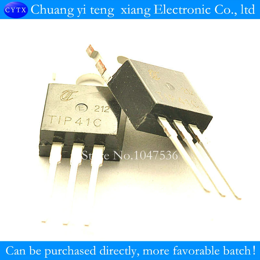 

Transistor TIP41C NPN 6A / 100V TO-220 10pcs / lot