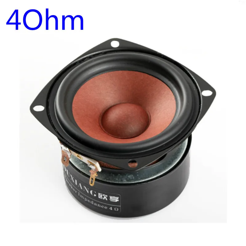 Tenghong 2 шт. 3 дюйма аудио динамик 4Ohm 8Ohm 20 Вт полный спектр Hifi стерео книжная полка колонки Настольный громкоговоритель для DIY - Цвет: 4Ohm