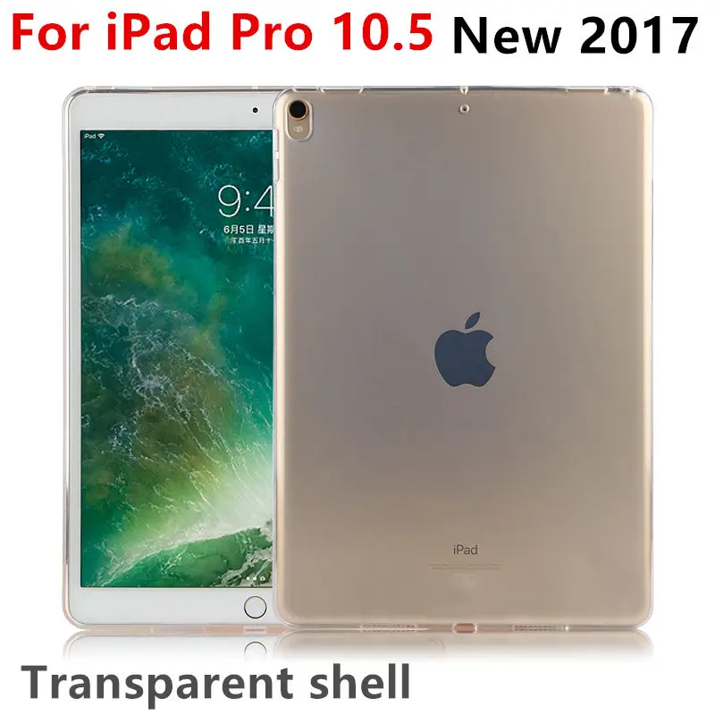 Чехол из ТПУ для Apple iPad Pro 10 5 Новый 2017 защитный смарт чехол кожаный прозрачный