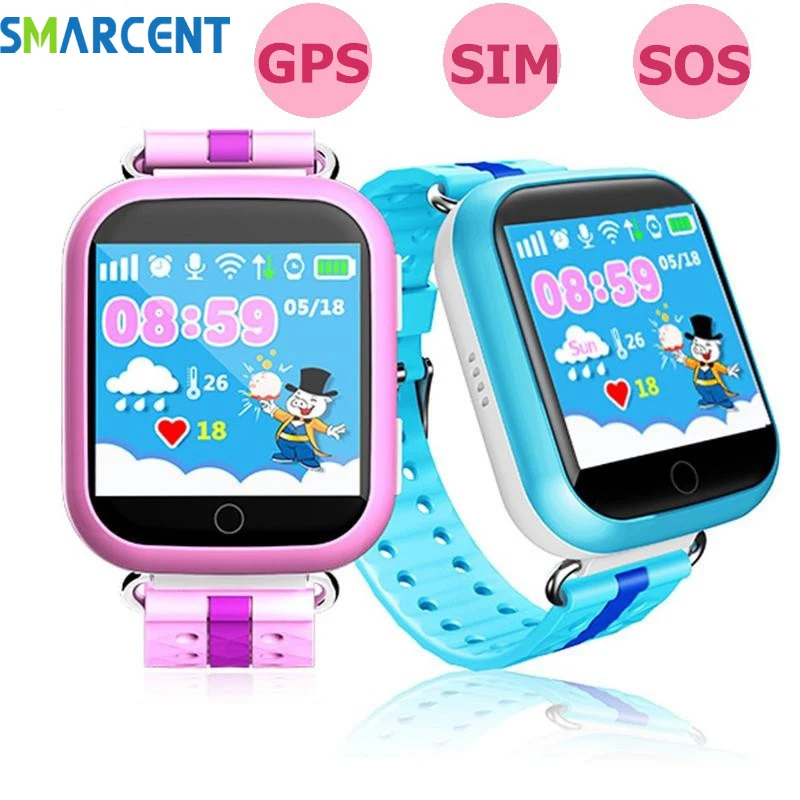 Comprar Reloj inteligente q750 q100 GPS para bebés, reloj inteligente para niños, chico s, Wifi, SOS, rastreador de dispositivos, niños, chico montre, gps, reloj inteligente es