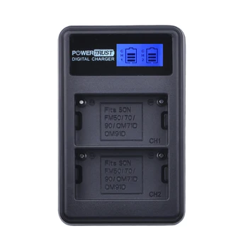 

1 Pack NP-F550 NP F550 NPF550 F570 LCD Dual USB Charger for Sony NP-F330 NP-F530 NP-F570 NP-F730 NP-F750 Hi-8