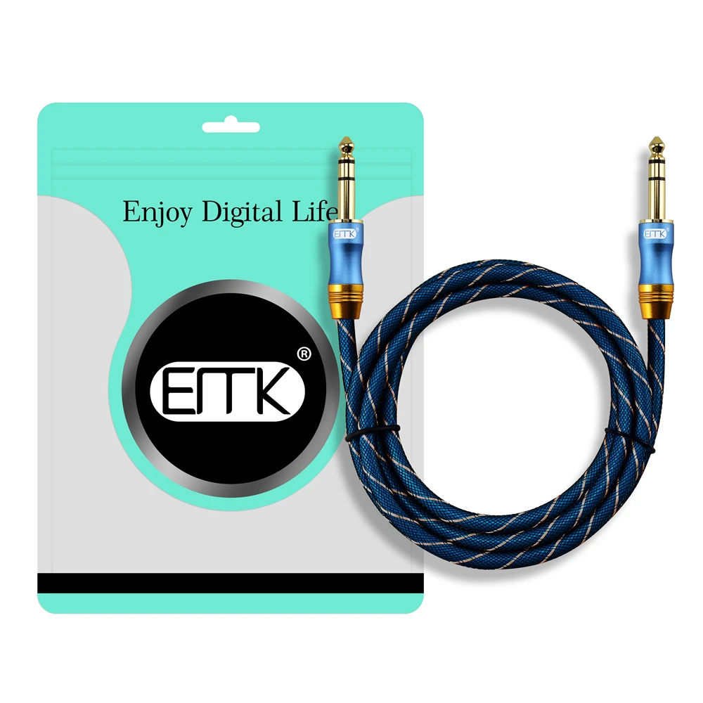 EMK 6 35 мм Aux кабель двойной 5 Штекерный штекер аудиокабель 2 м 3 8 10 Hifi для микшера