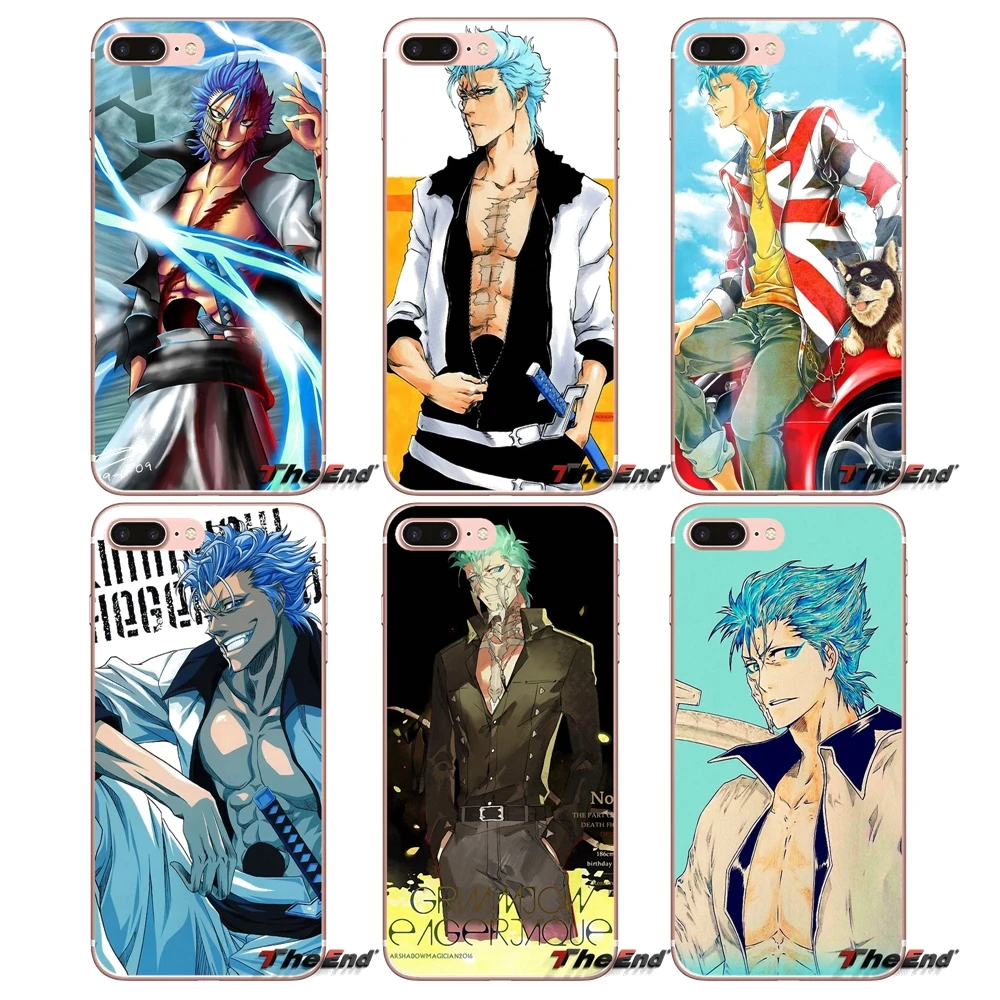 

For Samsung Galaxy S3 S4 S5 MINI S6 S7 edge S8 Plus Note 2 3 4 5 Grand Core Prime Anime Bleach Grimmjow Jeagerjaques Case