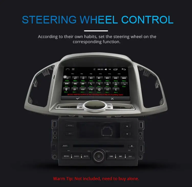 Discount JDASTON 8" Android 9.0 Car CD DVD Player For Chevrolet Captiva 2006 - 2015 GPS Navigation Auto Radio Audio RDS Wifi CANBUS Map 11