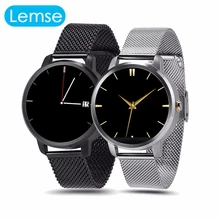 V360 Bluetooth Smart Uhr Edelstahl Band Pedometer Geste Uhr HD Touchscreen Smartwatch Für IOS Andriod Telefon