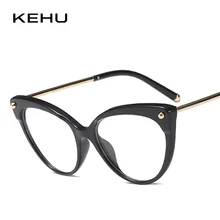 KEHU модные очки кошачьи глаза Для женщин Брендовая дизайнерская обувь модные узор кадр очки TR90 очки ноги K9931