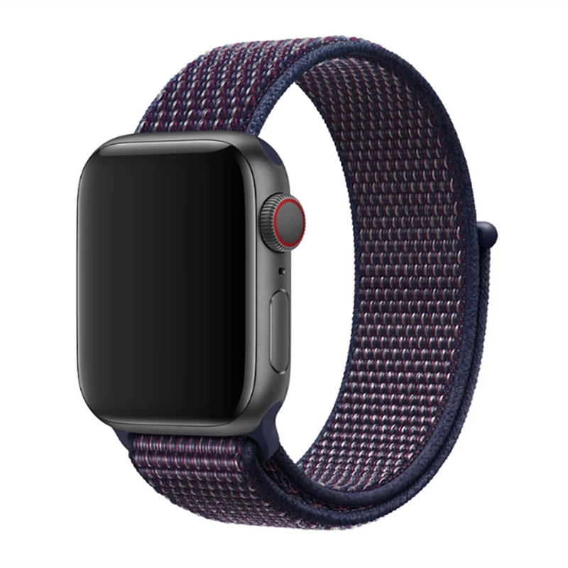 Цвет Напульсники для наручных часов Apple Watch Series 5/4/3/2/1 40 мм 44 спортивный бесшовный нейлон сменный ремешок для 38 мм 42 мм наручных часов iWatch, ремешок