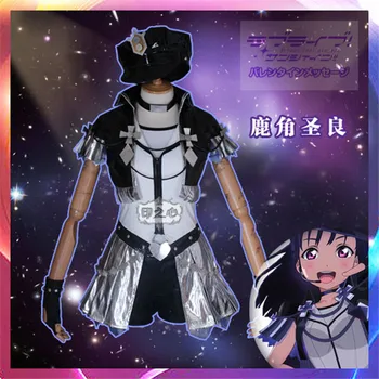 

LoveLive!Sunshine saint snow Anime Cosplay Costume Believe_again Kaduno Seira Top+Vest+Pants+Hat Lovely style full sets