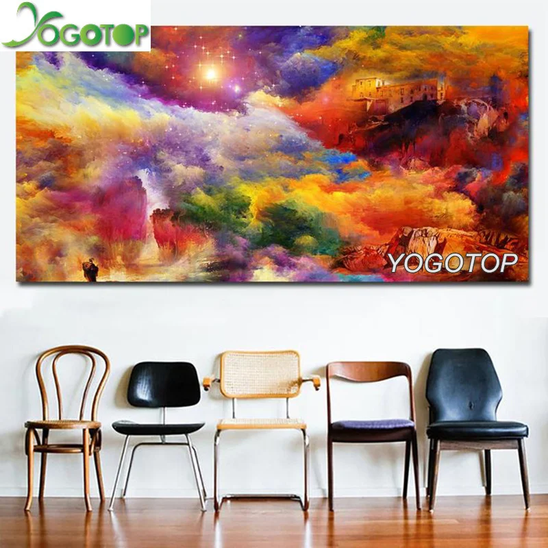 large Sky 5d diy diamond painting colorful Clouds abstract mosaic embroidery full square/Round drill handmade art YY1248 | Дом и сад