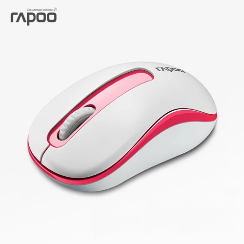 Rapoo эргономичный 3D Mini USB оптическая беспроводная мышь с нано-приемник 1000 точек/дюйм Мыши для портативных ПК офис компьютерная мышь M211 - Цвет: Pink