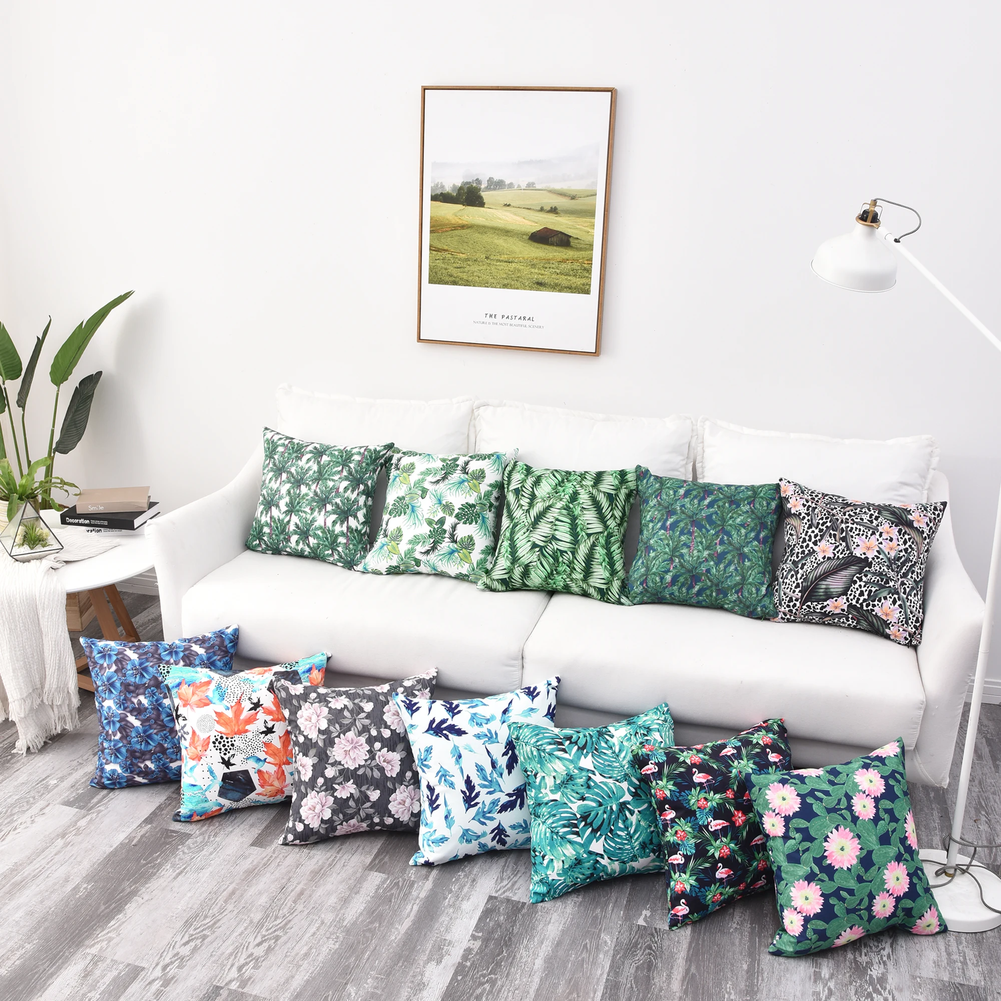 

Free Shipping 12 Style custom 30*50 30*45 35*50 40*60cm Polyester Twisted waterproof printing Cushion Cover HT-PTWPC-A