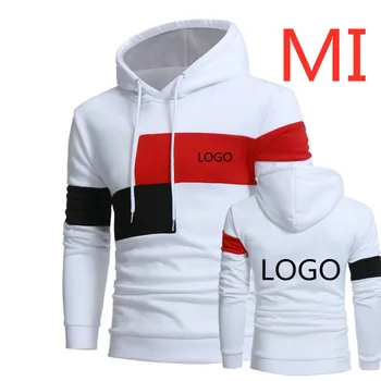 

MI Spring Autumn Hoodies For Men Brand Print Logos Hooded Modal Male Tracksuit Full Pullover oversized Man Patchwork Hoody Coats