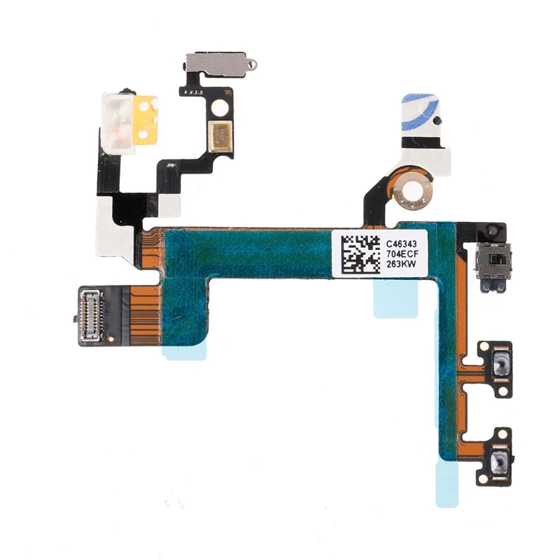 

Phone Power Button On Off Mute Volume Switch Connector Flex Cable For iPhone 5S