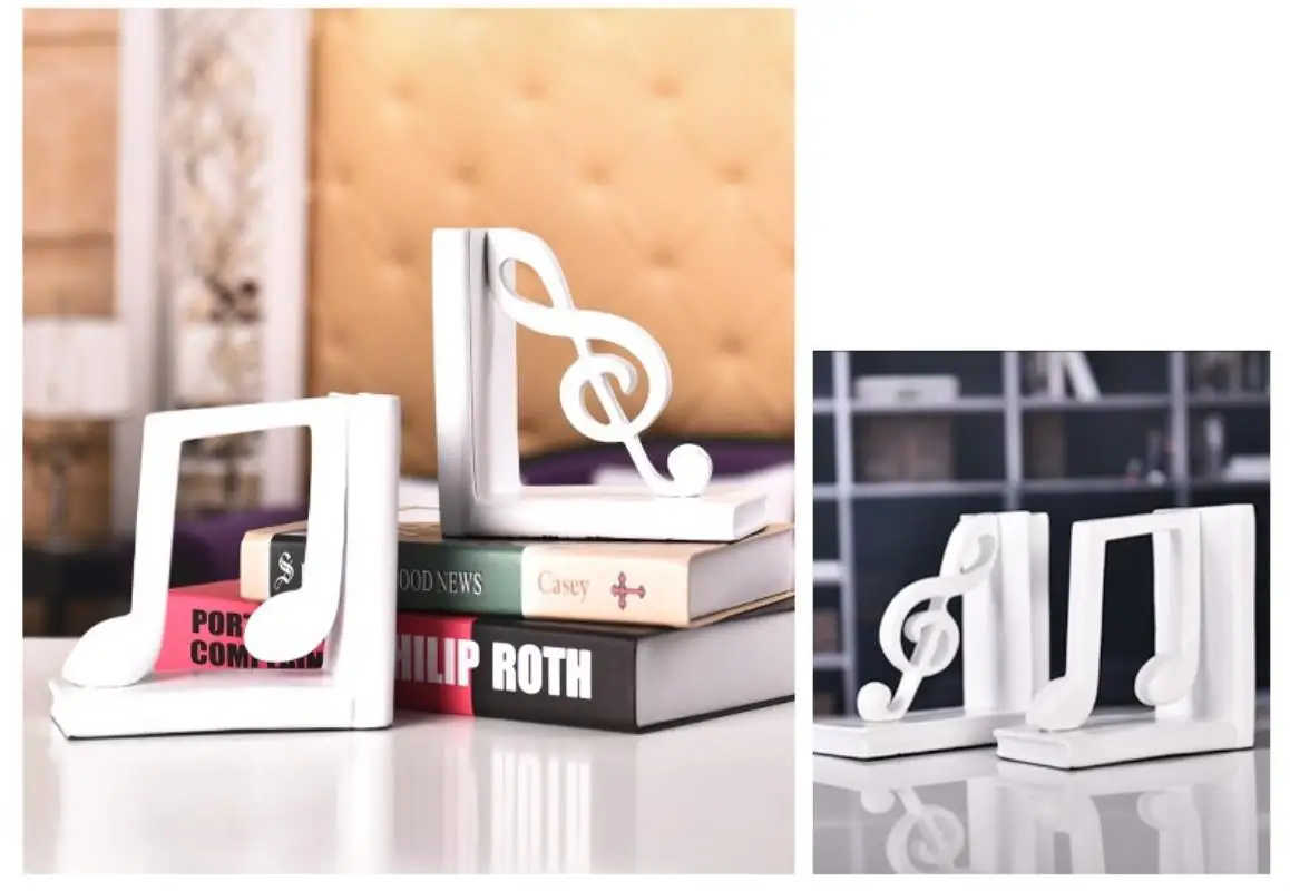 1 Pair Resin crafts bookend  creative antique home desk decoration TV cabinet decoration for school stationery & office Supply