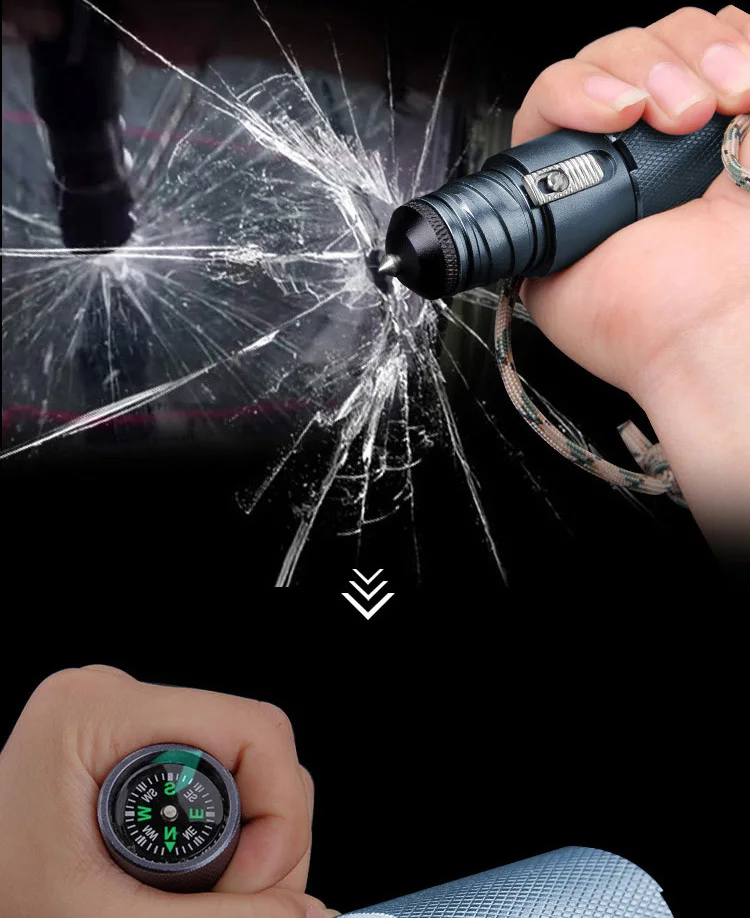 Outdoor Portable Self defense stick Defense Tactical stick Stinger Multifunctional Climbing stick c