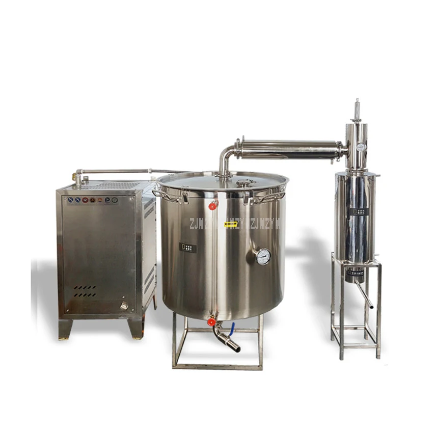 400L двойной охладитель большое вино оборудование для пивоварения с парогенератором ликер дистилляции коммерческий винодельческая машина