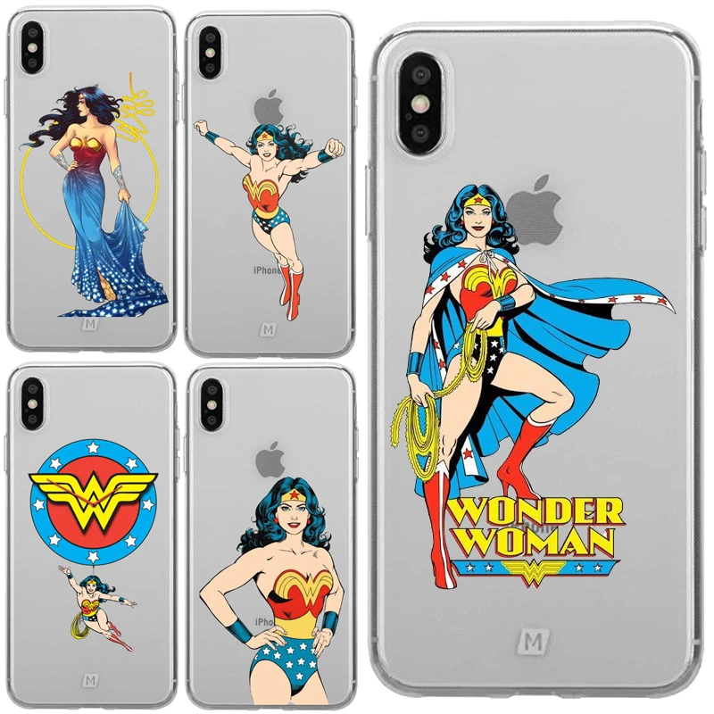 Чехол для Телефона DC comic TV wonder woman прозрачный чехол iPhone 11Pro XS Max 7 5 5s SE 6 7Plus XR мягкий