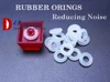 125pcs MX Cap Keyboard o ring 40A Switch Dampeners Cherry Rubber o-rings Transparent /Red /Blue Keycap O Ring Replace Part ► Photo 1/6