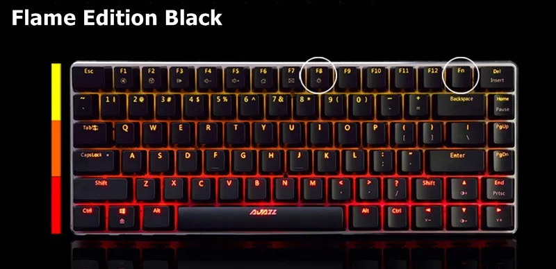 Ajazz AK33 RGB/три цвета/одна подсветка игровая механическая клавиатура 82 клавиши синий/черный переключатель сплав база USB Проводная клавиатура