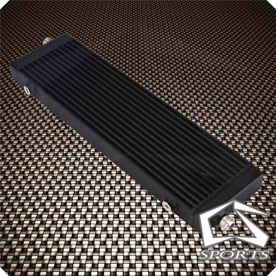 #Special Offers Universal Large Bar and Plate Single Cross Flow Oil Cooler 18.5\x5.5\x1.58\ Core 1PCS Black/Silver