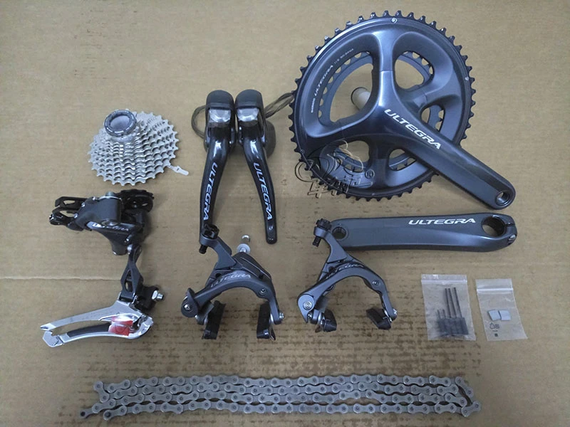 シマノアルテグラ6800 2 × 11 22 s速度道路自転車グループセットディレイラーキット50/34 t 53/39 t 170ミリメートル172ミリメートル