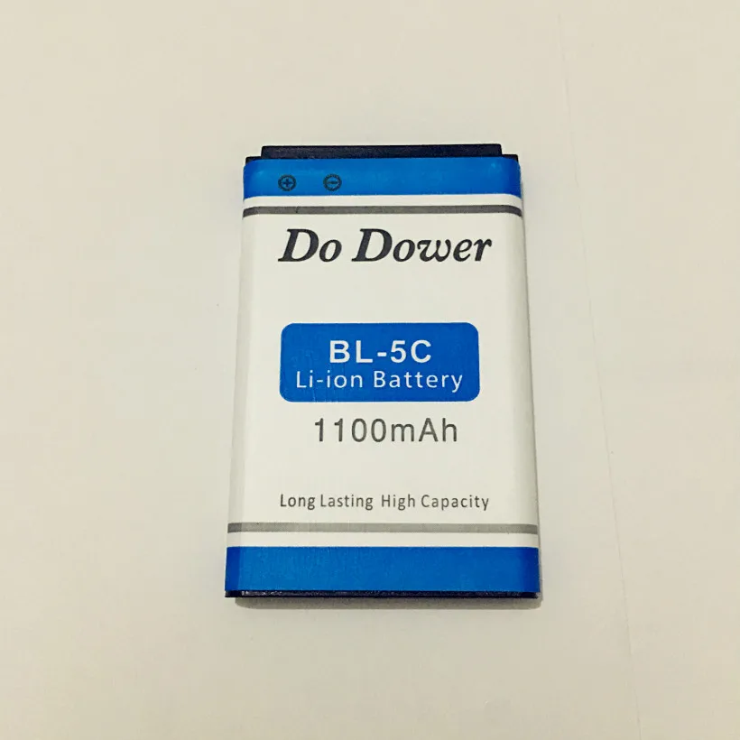 2 шт./лот Do Dower 1100mah bateria BL-5C BL 5C батарея для Nokia 1000/1010/1100/1108/1110/1111/1112/1116/батарея 5C