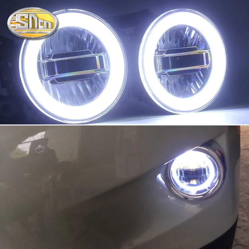 

SNCN 3-IN-1 Functions Auto LED Angel Eyes Daytime Running Light Car Projector Fog Lamp For Subaru XV 2012 - 2016 2017 2018