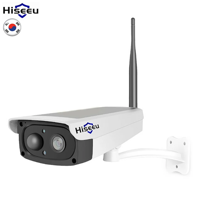 

Hiseeu Solar panel Charging Camera video surveillance Rechargeable Battery 1080P Full HD Outdoor Indoor Security WiFi IP Camera