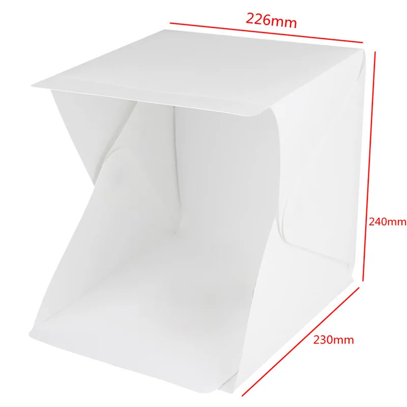 Mini Photo Studio Photography Tent Kit Backdrop Cube Box Built-in Light Room