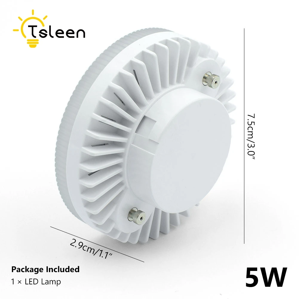 Для витрины шкафа светодиодный GX53 светильник 12 Вт 15 Вт 18 Вт GX53 светильник smd2835 gx 53 AC 220 В 230 в 240 В Теплый Холодный белый точечный светильник - Испускаемый цвет: 5W