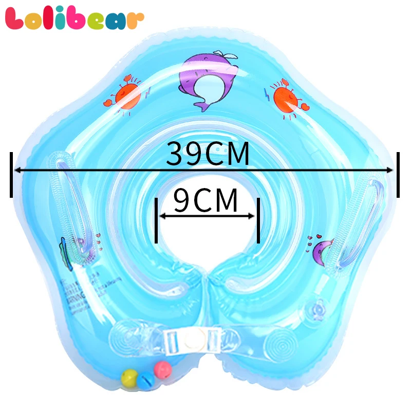 Плавание аксессуары для малышей шеи кольцо безопасности для поплавок круг для купания надувной фламинго надувной воды и напиток надувной круг круг для плавания для детей