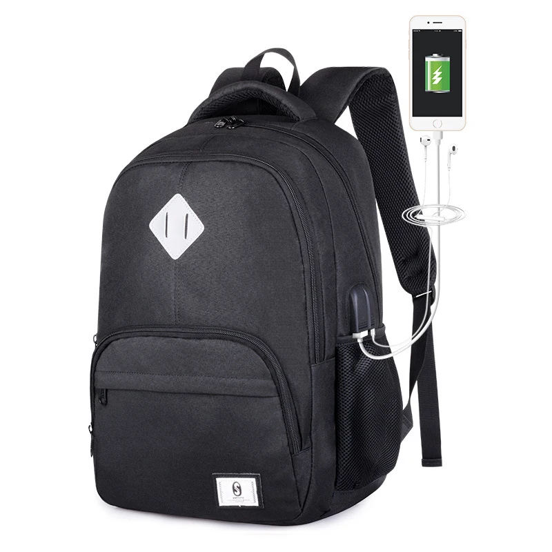 

Senkey& Style new USB charging pack Bag Outdoor men's backpack Oxford College Student Bag Middle school student travel backpack