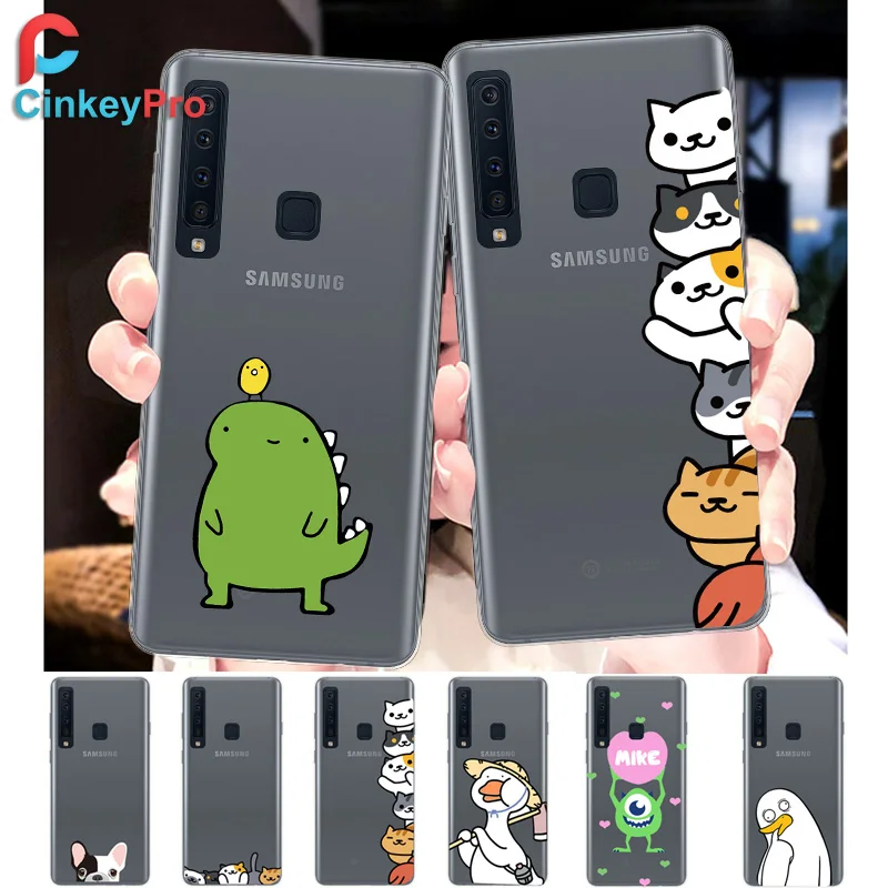 CinkeyPro милый чехол из ТПУ для samsung Galaxy A9 A9s A8 A8s A7 A6 A5 Plus Star 2018 мягкий прозрачный