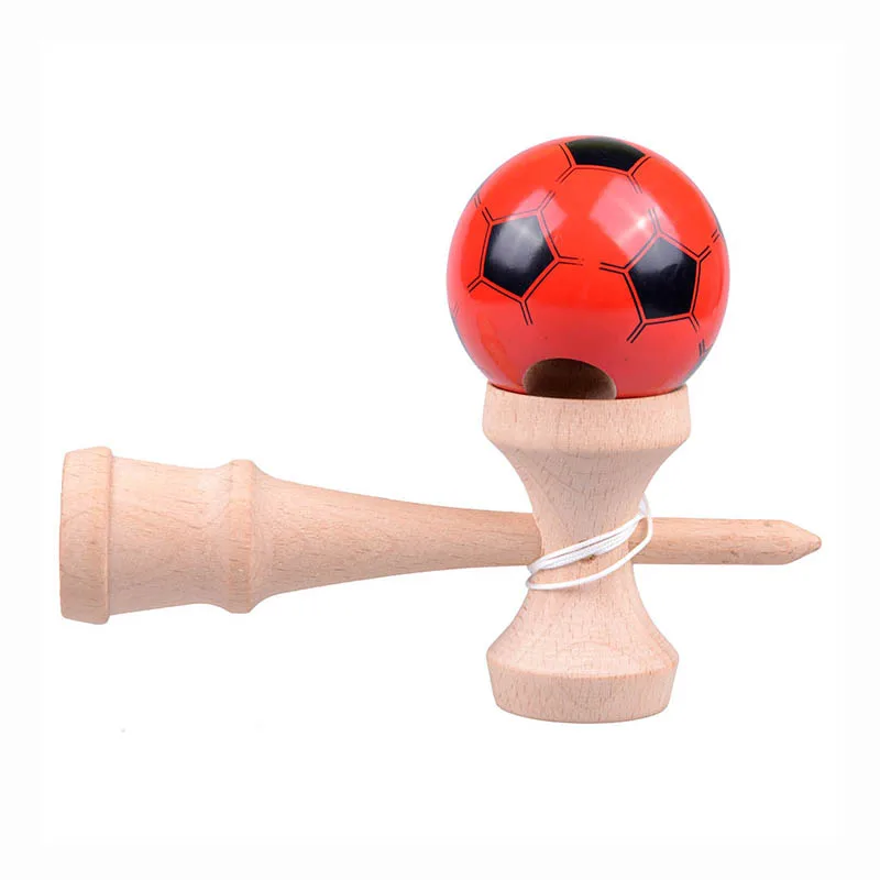 Kendama деревянный шар профессиональная игрушка Kendama умение жонглирование шары игрушка для детей взрослых цвета случайный день рождения Рождество игрушка