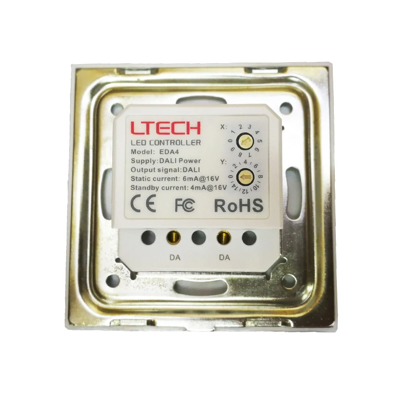  New EDA4 Dali Led dimmer 4 Channel Dali Led Controller On/Off Switch Wall Mount Touch Panel Dimmer  - 32881161547