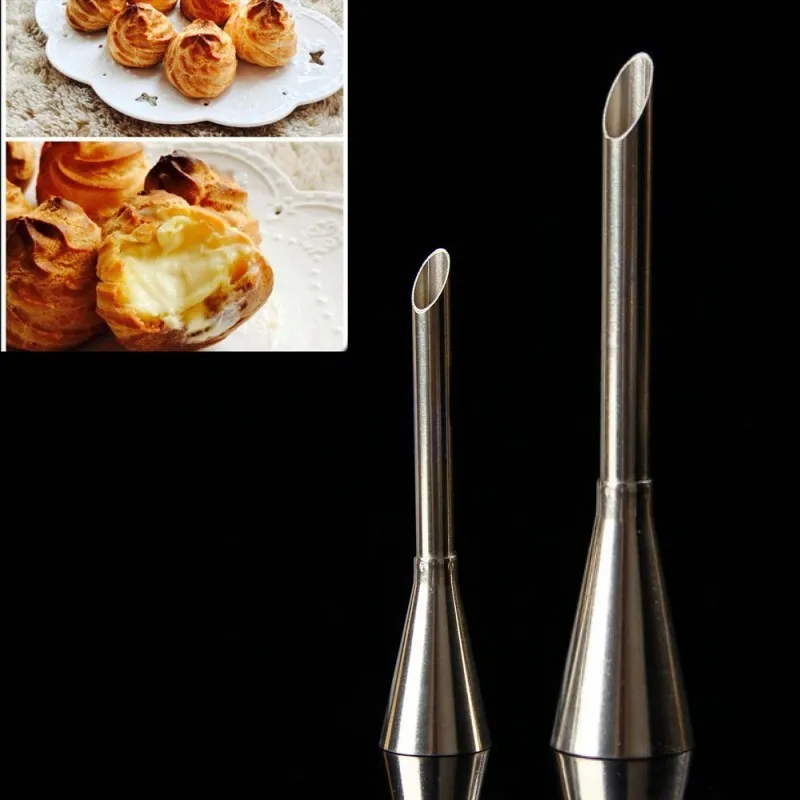 

Aomily Long Cream Icing Piping Nozzles Puff Chiffon Cake Baking Stainless Steel Decorating Tips Set Bakeware DIY Pastry Tools