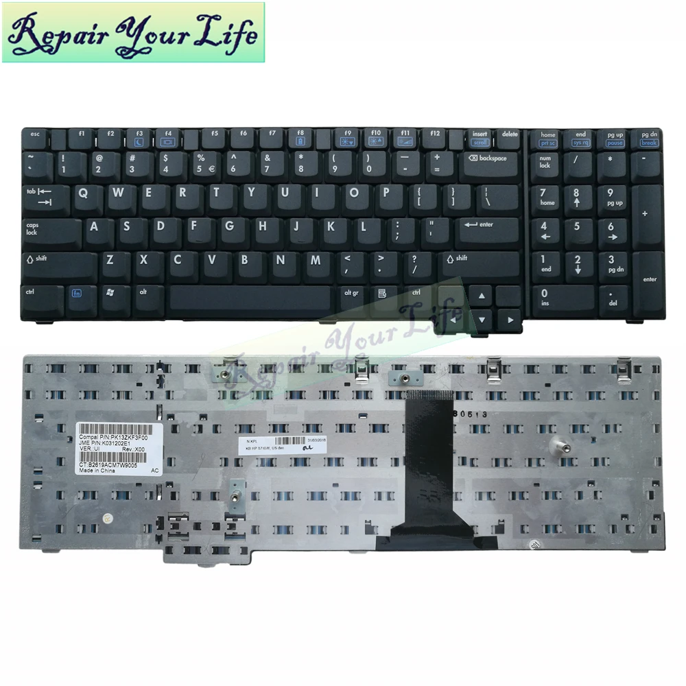 

Original NX9420 English laptop keyboard for HP NX9420 NW9440 NX9440 US standard keyboard new 409911-001 PK13ZKF3F00 wholesales