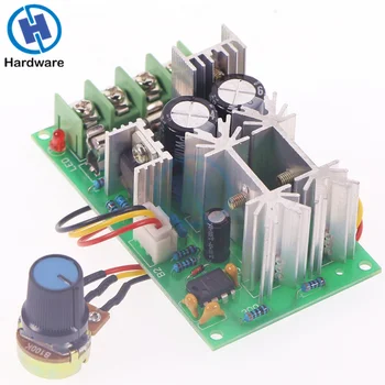 

DC 10-60V Motor Speed Control Regulator PWM Motor Speed Controller Switch 20A Current Regulator High Power Drive Module