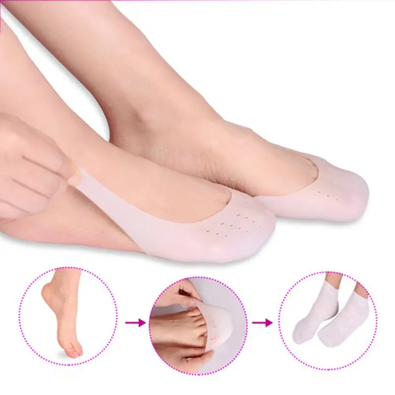 

1 Pair Slippers shoes accessories Half Soft Sole Silica Ballet Pointe Dance Shoes Soft Pads Protectors Rhythmic Gymnastics