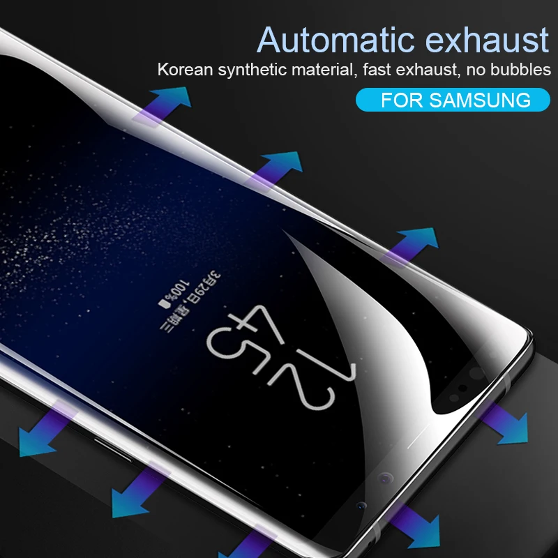 2 шт./лот 3D мягкая ПЭТ пленка для Samsung Galaxy S20 S10 S7 край S8 S9 plus Note 8 9 Защитная экрана не