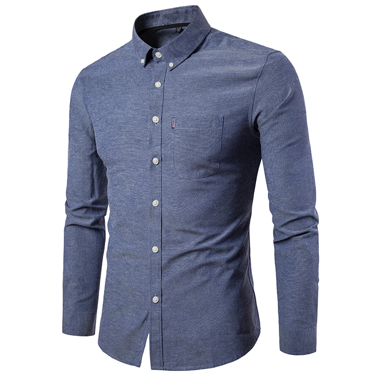 2019 новый модный бренд Camisa Masculina рубашка с длинными рукавами Для мужчин Тонкий Дизайн Формальные Повседневное мужской рубашки Размеры M-3XL