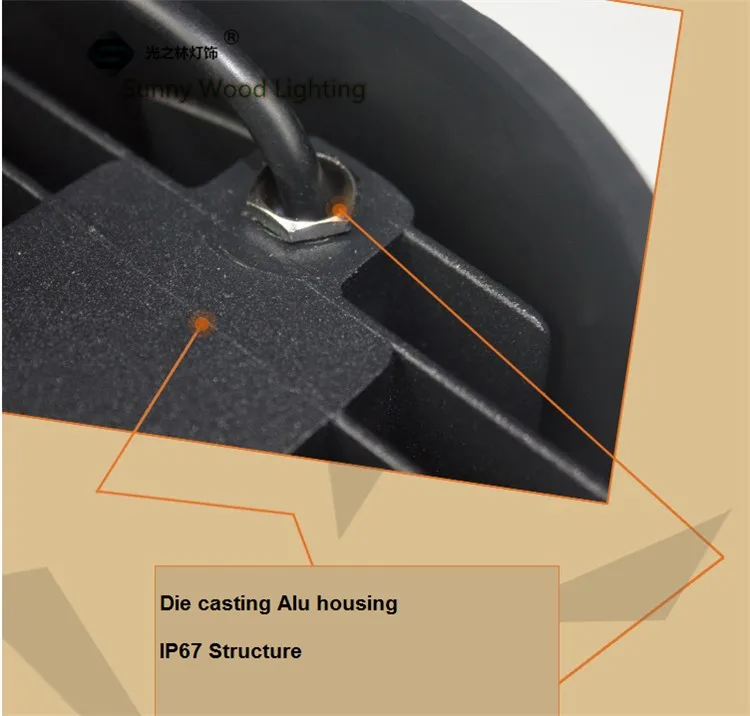 Светодио дный подземные лампы, 1 Вт inground IP67 врезная лампа AC85-240V LUL-A-1W 3 года гарантии