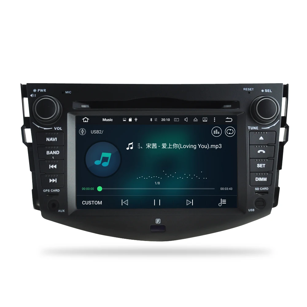 Android 8 0 Автомобильный DVD стерео Мультимедиа головного устройства для Toyota RAV4 2008 до