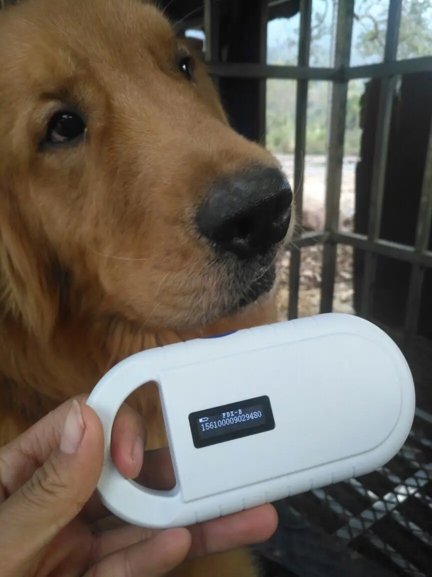  Readell ISO FDX-B Pet RFID Chip Reader OLED Display Portable Animal Microchip Scanner for Dog Cat