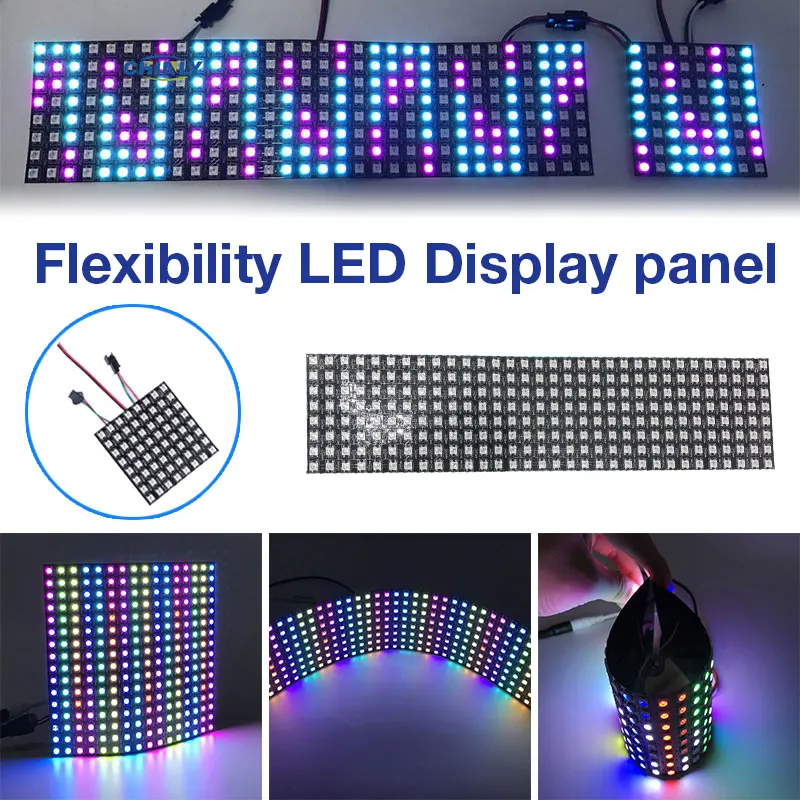 

LED Display Flexible Super Bright Soft RGB LED Night Lamp Home Decor Video Curtain LED Pixel Panel Waterproof Party