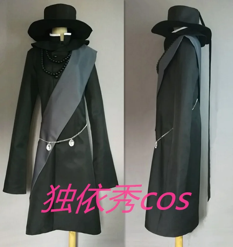 Free Shipping Black Butler Undertaker Cosplay Costume Packing