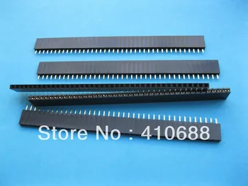 

400 pcs Gold Plated 2.54mm 1x40 40pin Pin Header Male Sockets Single Row Strip