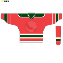 Умеренная цена OEM логотип дизайн сублимированный хоккей Майки